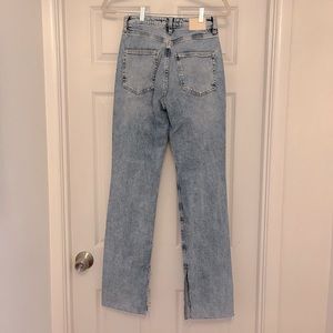Zara split hem jeans